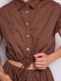 Gaudì Camicia Casual Donna 611FD45042 Rocky Road - Marrone