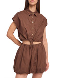 Gaudì Camicia Casual Donna 611FD45042 Rocky Road - Marrone