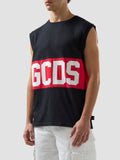 Gcds Canotta Smanicata Uomo Z0MLQC104J101 Black/red - Nero