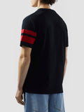 Gcds T-shirt Uomo Z0MLQC106J101 Black/red - Nero