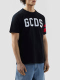 Gcds T-shirt Uomo Z0MLQC106J101 Black/red - Nero