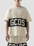 Gcds T-shirt Uomo Z0MLQC140J101 Bone/black - Beige