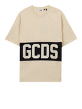 Gcds T-shirt Uomo Z0MLQC140J101 Bone/black - Beige