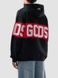 Gcds Felpa Cappuccio Uomo Z0MLQE138F004 Black/red - Nero