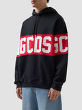 Gcds Felpa Cappuccio Uomo Z0MLQE138F004 Black/red - Nero