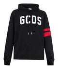 Gcds Felpa Cappuccio Uomo Z0MLQE141F004 Black/red - Nero