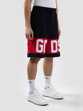 Gcds Bermuda Casual Uomo Z0MLQL228F004 Black/red - Nero