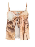 Guess Top Fleur Knot Donna E6GH03WP232 Palm Beach Aop - Multicolore