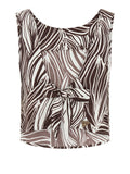 Guess Top Donna E6GH05WP232 Zebra Leaf Small Cof - Multicolore