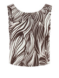 Guess Top Donna E6GH05WP232 Zebra Leaf Small Cof - Multicolore
