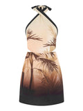 Guess Vestito Mini Fleur Donna E6GK02WP232 Palm Beach Aop - Multicolore