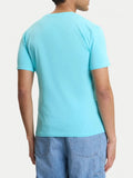 Guess T-shirt New Triangle Palm Uomo F6GI09J1314 - Celeste