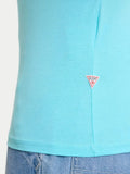 Guess T-shirt New Triangle Palm Uomo F6GI09J1314 - Celeste