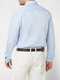 Guess Camicia Classica Uomo M1YH20W7ZK1 - Celeste