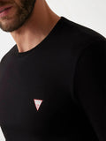 Guess T-shirt Ls Core Uomo M2YI28J1314 Jet Black A996 - Nero