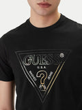 Guess T-shirt Triangle Uomo M6GI11K2992 Jet Black A996 - Nero