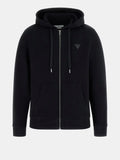 Guess Felpa Zip Uomo M6RQ48KCN01 Jet Black A996 - Nero