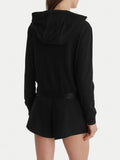Guess Felpa Zip Junie Donna O6GQ01KCQP2 Jet Black A996 - Nero