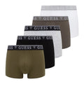 Guess Boxer Uomo U4YG16K6YW1 Black White Grey Gre - Multicolore