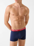 Guess Boxer Uomo U97G01KCD31 Grey Black Blue Tona - Multicolore