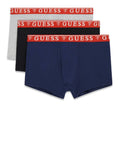 Guess Boxer Uomo U97G01KCD31 Grey Black Blue Tona - Multicolore