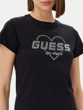 Guess T-shirt Narciso Donna V5GI10K9RM1 Jet Black A996 - Nero