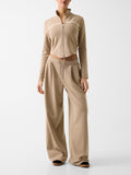 Guess Felpa Zip Donna V6GQ04K2911 Summer Clay - Beige
