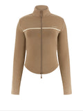 Guess Felpa Zip Donna V6GQ04K2911 Summer Clay - Beige