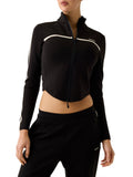 Guess Felpa Zip Donna V6GQ04K2911 Jet Black A996 - Nero