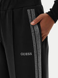 Guess Pantalone Tuta Berthe Donna V6RB01KCAY2 Jet Black A996 - Nero