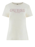 Guess T-shirt Giuditta Donna V6RI11J1314 Cream White - Bianco