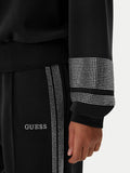 Guess Felpa Cappuccio Berthe Donna V6RQ02KCAY2 Jet Black A996 - Nero