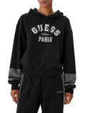 Guess Felpa Cappuccio Berthe Donna V6RQ02KCAY2 Jet Black A996 - Nero