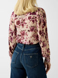 Guess Camicia Fantasia New Josette Donna W5RH16WDW82 Blush Roses Print - Floreale