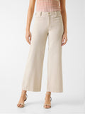 Guess Pantalone Palazzo Zoya Crop Donna W6GB15W1886 Lovers Beach - Avorio