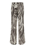 Guess Pantalone Palazzo Bastienne Donna W6GB19W1972 Wild Escape Print - Marrone