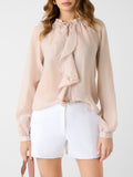 Guess Camicia Casual Maelys Donna W6GH28W1844 Warm Slate Multi - Rosa