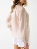 Guess Camicia Casual Maelys Donna W6GH28W1844 Warm Slate Multi - Rosa