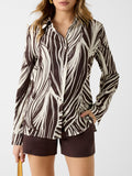 Guess Camicia Fantasia Bastienne Donna W6GH52W1975 Wild Escape Print - Marrone