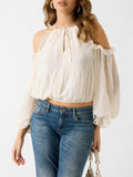 Guess Top Emilia Donna W6GH61W2041 Dove White - Bianco
