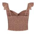 Guess Top Rossana Donna W6GH92W2383 Cognac Glass - Marrone