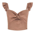 Guess Top Rossana Donna W6GH92W2383 Cognac Glass - Marrone