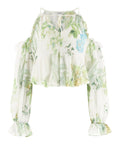 Guess Top Emily Donna W6GH94W2397 Garden Lilies Print - Floreale