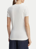 Guess T-shirt Flower Triangle Donna W6GI12K3027 Pure White - Bianco