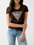 Guess T-shirt Donna W6GI19K3042 Regal Brown - Marrone