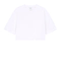 Guess T-shirt Rhinestone Crop Donna W6GI42K3582 Pure White - Bianco