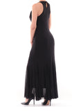 Guess Vestito Longuette Serafina Mesh Donna W6GK13K2943 Jet Black A996 - Nero