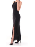 Guess Vestito Longuette Serafina Mesh Donna W6GK13K2943 Jet Black A996 - Nero