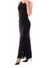 guess vestito longuette serafina mesh donna w6gk13k2943 jet black a996 nero 169834579