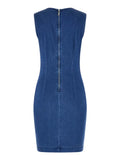 Guess Vestito Mini Dahlia Donna W6GK55D0861 Sunkissed Sky - Denim